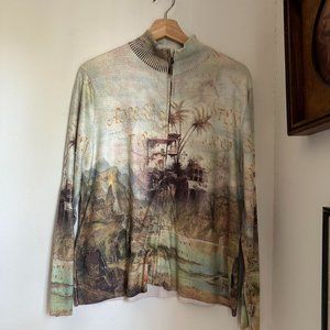 vintage y2k impulse california cardigan with zipper